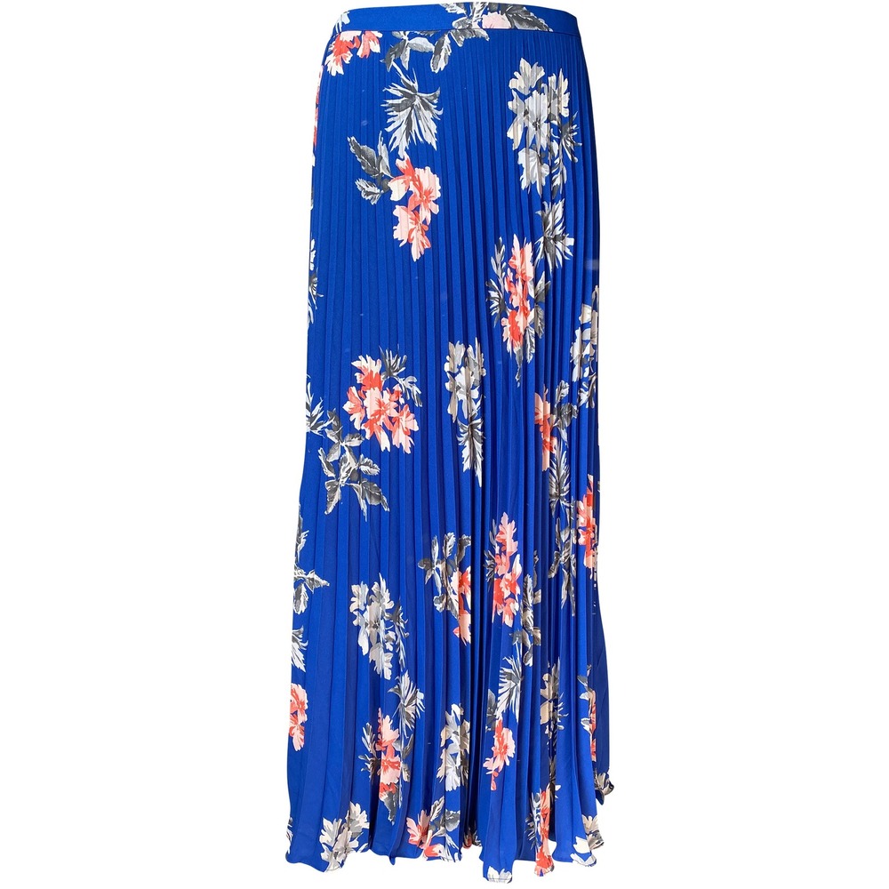 Banana Republic Maxi Skirt Sz 8 Blue Floral